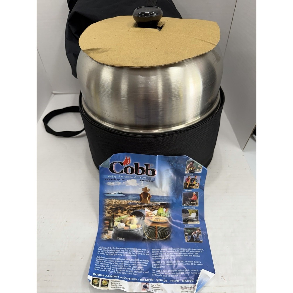 NEW Cobb Premiere Portable Stainless Steel Grill/Smoker Camping BBQ - Picture 3 of 5